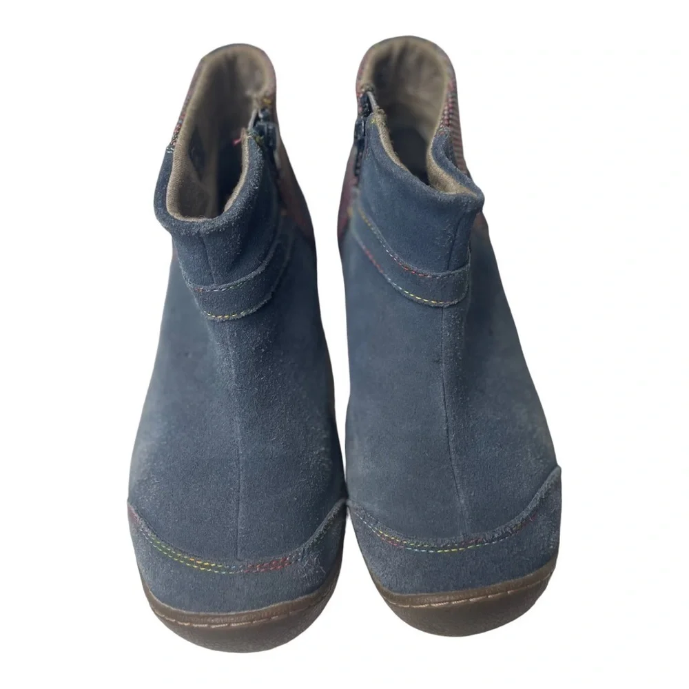 Keen Girls Blue Suede Ankle Boots
